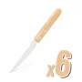 Grill knife - 6 pcs - with wooden handle