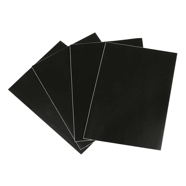 Set de petice pentru reparare prelata semiremorca 4buc 15x21cm - Negru