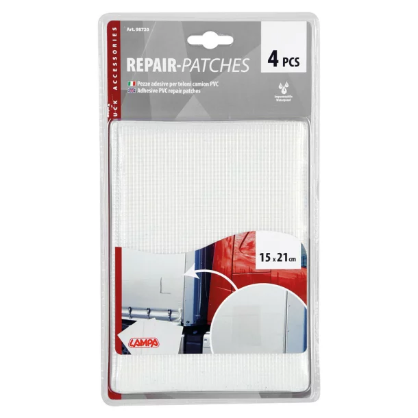 Set of 4 repair patches - Clear