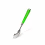 Cutlery set - green - 4 pcs - with plastic handle