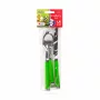 Cutlery set - green - 4 pcs - with plastic handle