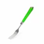 Cutlery set - green - 4 pcs - with plastic handle