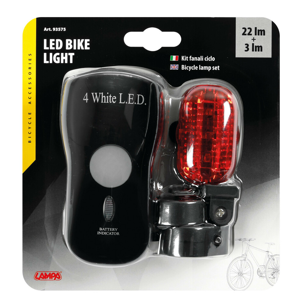 Lampa kerékpár fényszóró és többfunkciós hátsó lámpa készlet thumb