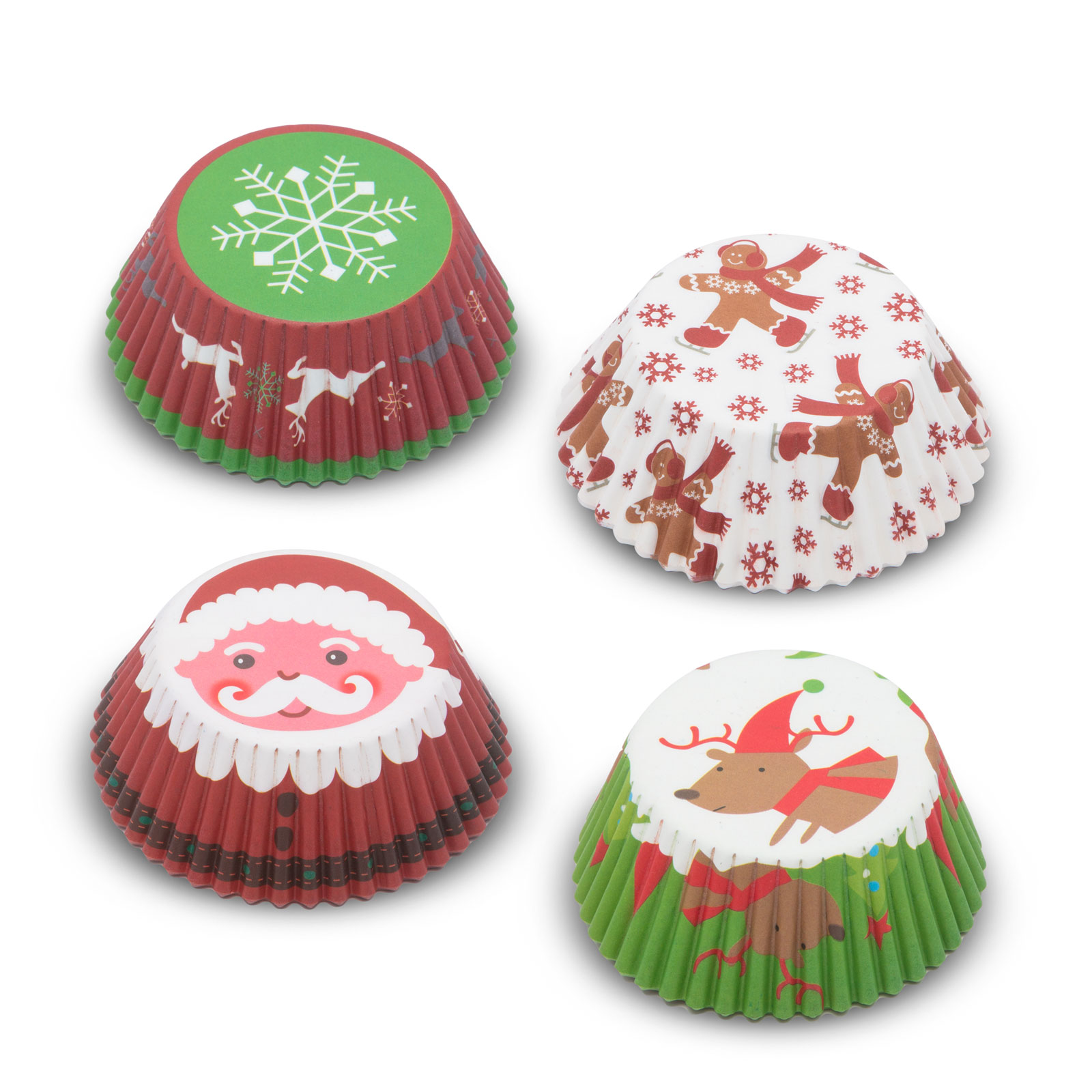 Set gofraje de hârtie pt. muffin - model Crăciun - 100 buc. / pachet thumb