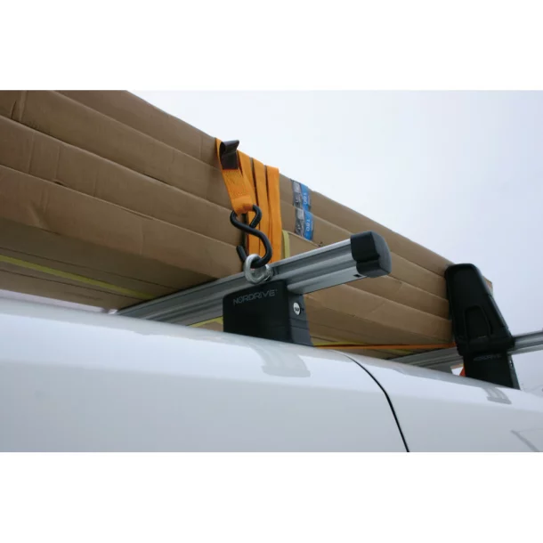KP-3, pereche de inele fixare marfa, cu conector „T” pentru toata gama de bare portbagaj din aluminiu Nordrive, 2buc