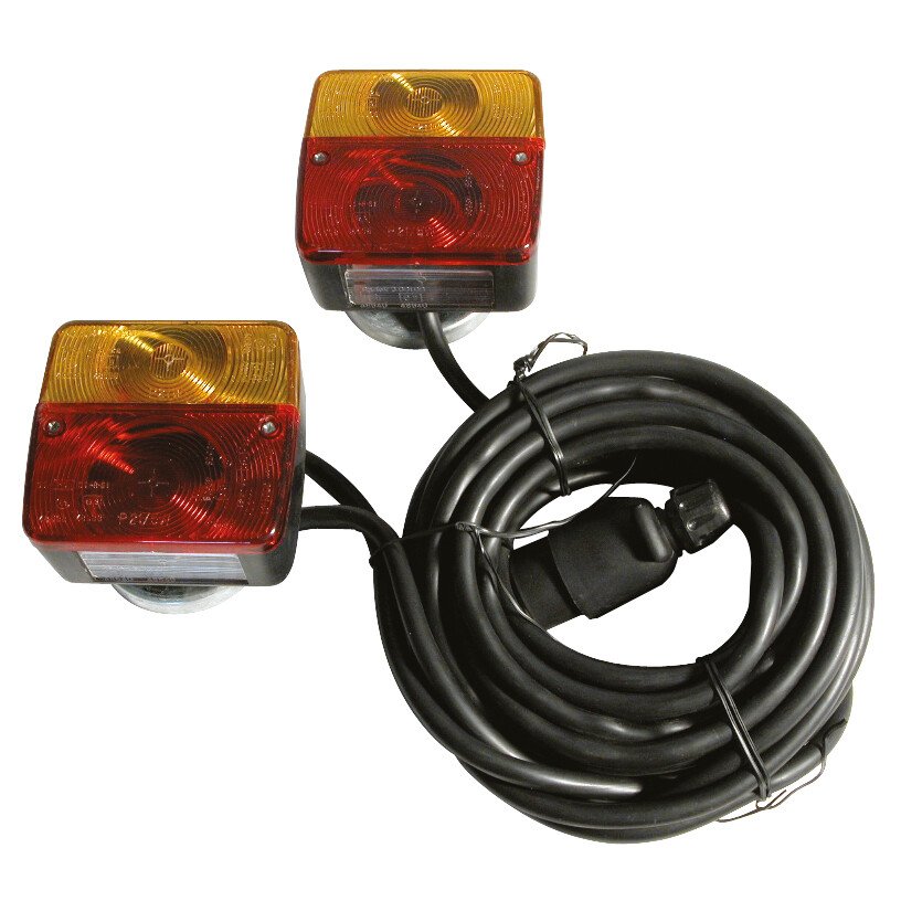 Magnetic pre-wired trailer lights wiring set 12V Carpoint thumb