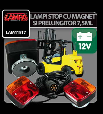 Set lampi stop cu magnet si cablu 7,5ml 12V Lampa thumb