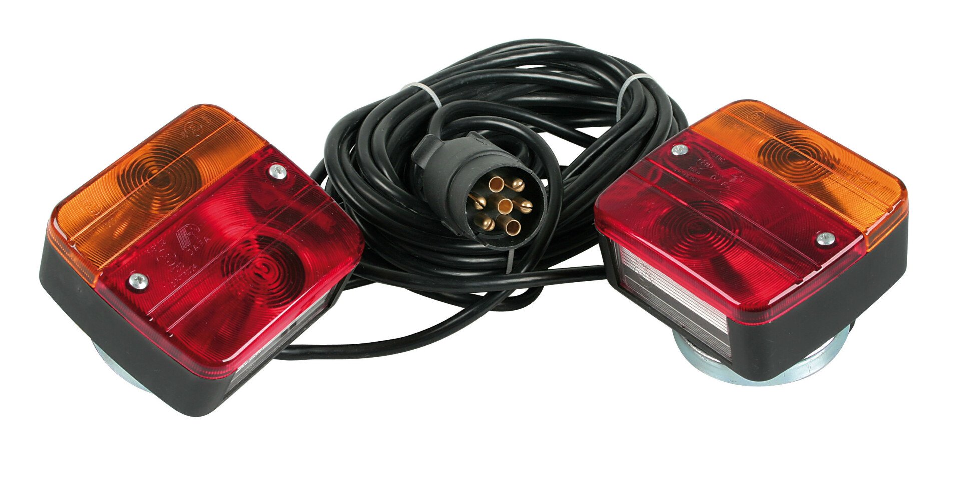 Pronto-fari, magnetic pre-wired trailer lights wiring set, 12V thumb