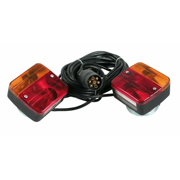 Pronto-fari, magnetic pre-wired trailer lights wiring set, 12V