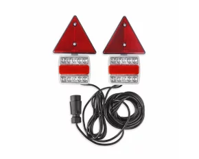 Magnetic trailer LED lamp set with triangle