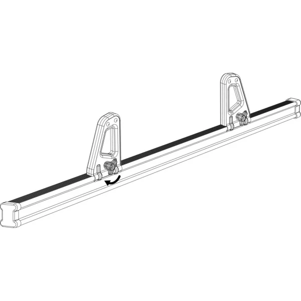 K-1, pair of load stops for Kargo bars - 11 cm