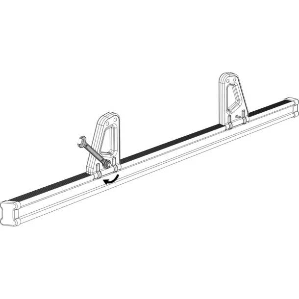 K-1, pair of load stops for Kargo bars - 11 cm