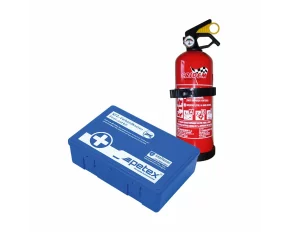 First aid package for car, extinguisher, first aid kit PET