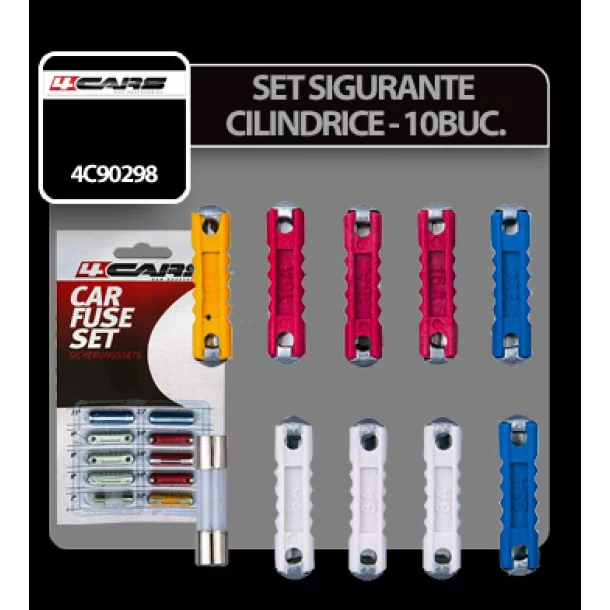 Set 10 assorted fuses - 4Cars