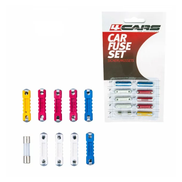 Set 10 assorted fuses - 4Cars