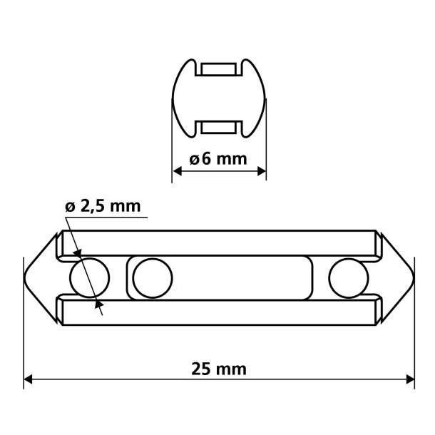 10 db vegyes hengeres biztosíték - Lampa