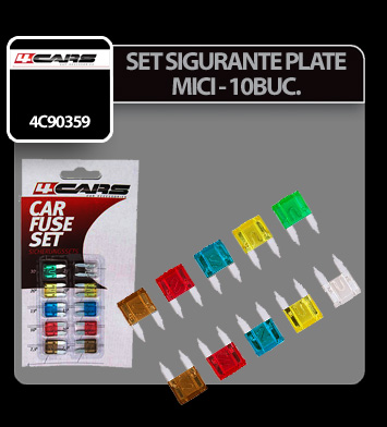 Set 10 assorted micro-blade fuses - 4Cars thumb