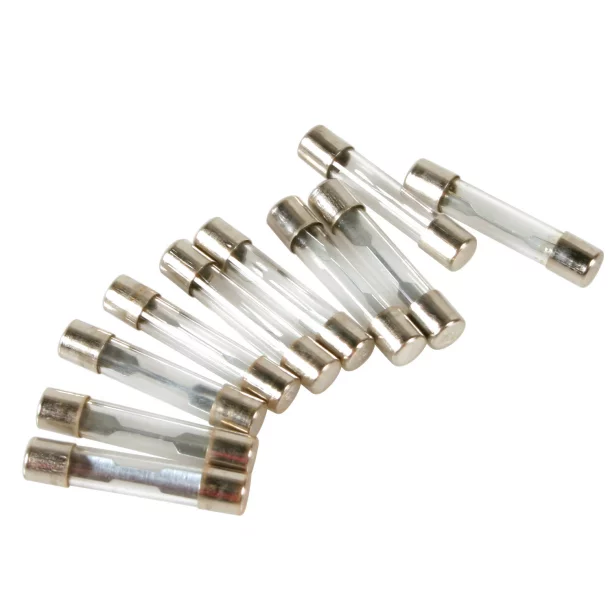 Set 10 assorted glass fuses