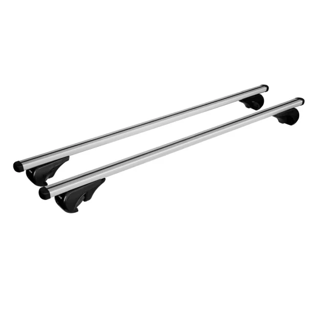 Set suporti portbagaj complet Helio Rail (Yuro) din aluminiu, montaj pe bare longitudinale 2buc - M - 120cm