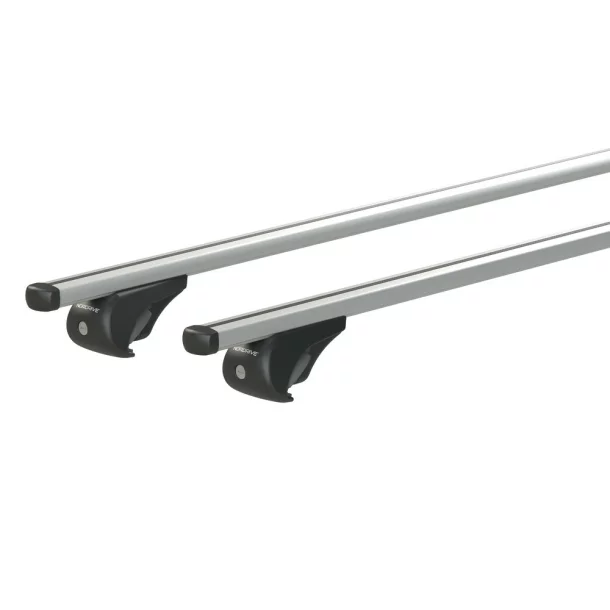 Set suporti portbagaj complet Helio Rail (Yuro) din aluminiu, montaj pe bare longitudinale 2buc - XL - 140cm