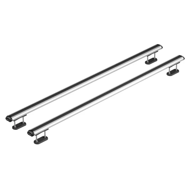 Set suporti portbagaj complet Kuma din aluminiu, montaj pe bare longitudinale 2buc - L - 129cm