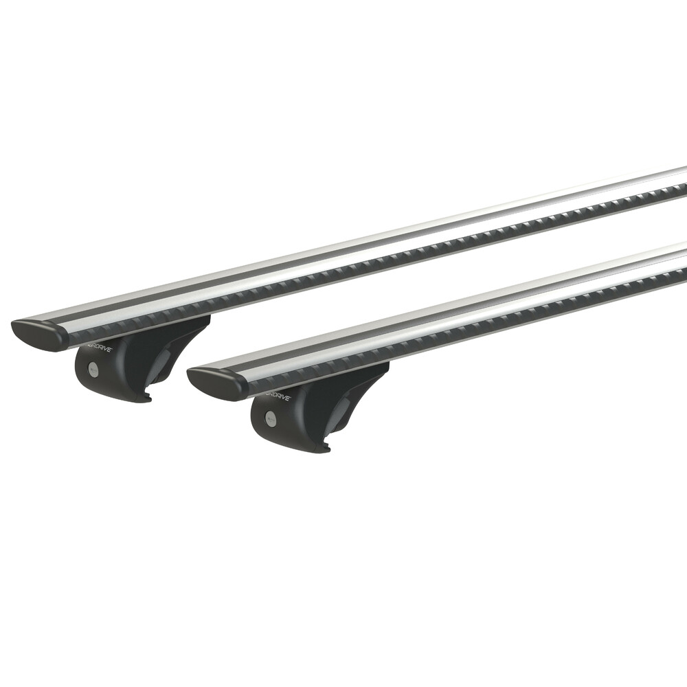 Set suporti portbagaj complet Silenzio Rail din aluminiu, montaj pe bare longitudinale 2buc - XL - Evos RA thumb