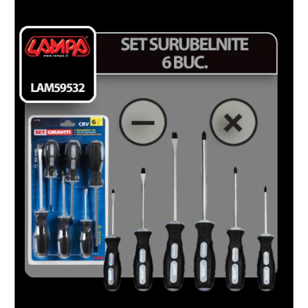 Set surubelnite 6buc Lampa