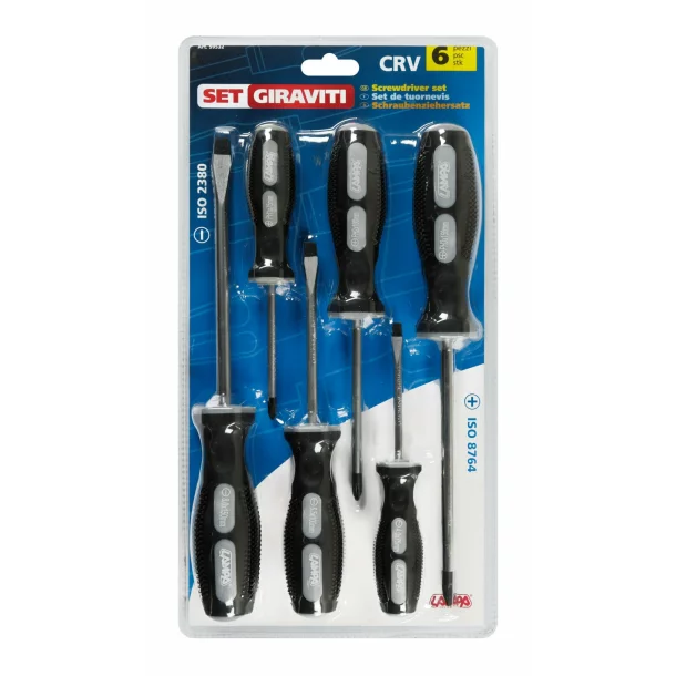 Assorted screwdriver set, 6 pcs