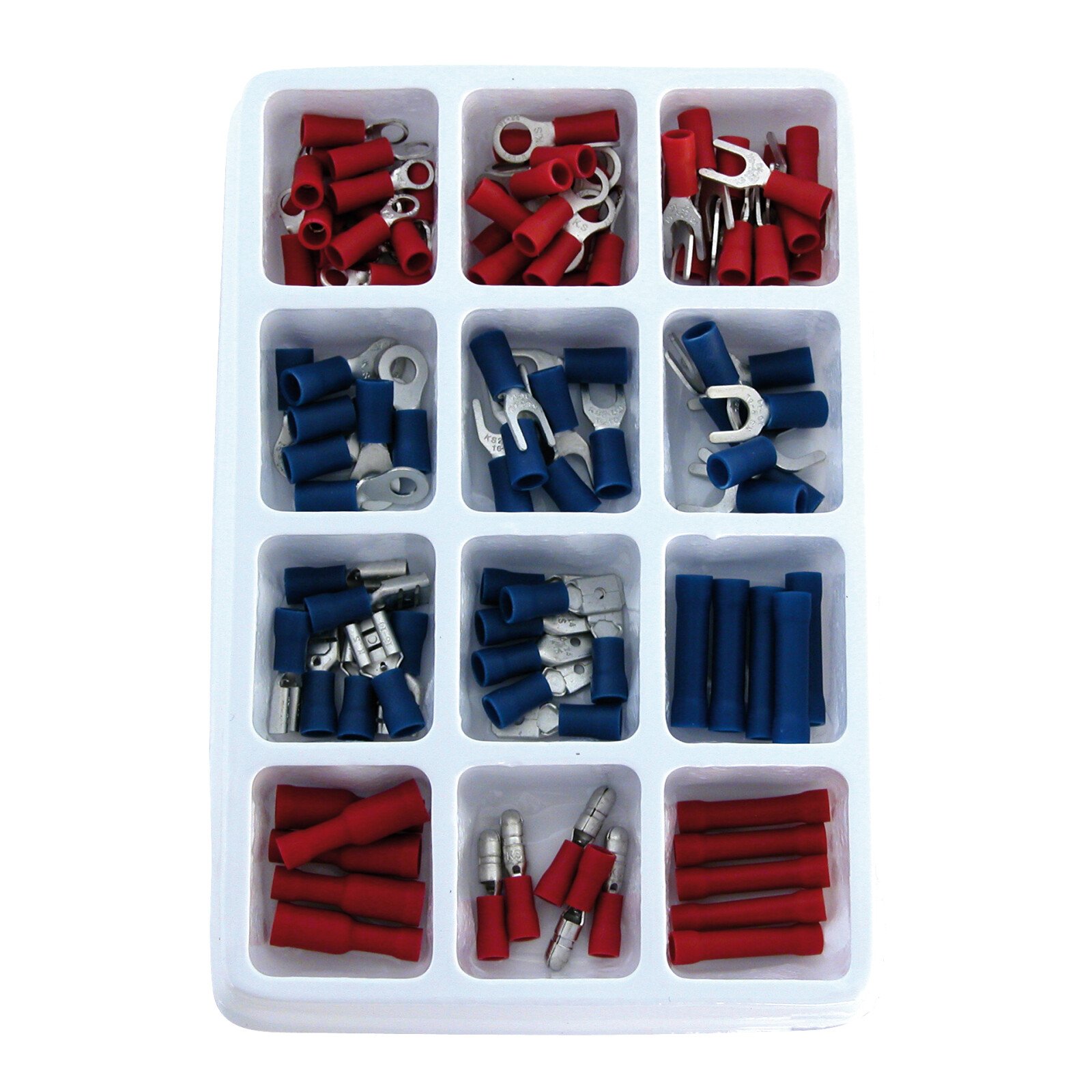 Carpoint cable lugs terminals set 100pcs - Red/Blue thumb
