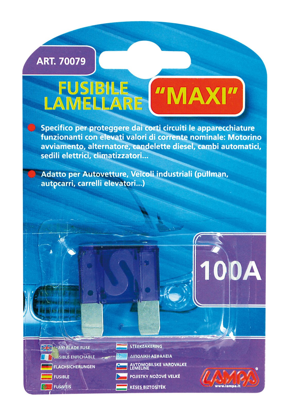 Maxi lapos biztosíték - 100A thumb
