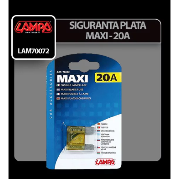 Siguranta plata Maxi - 20A