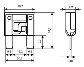 Siguranta plata Maxi - 20A