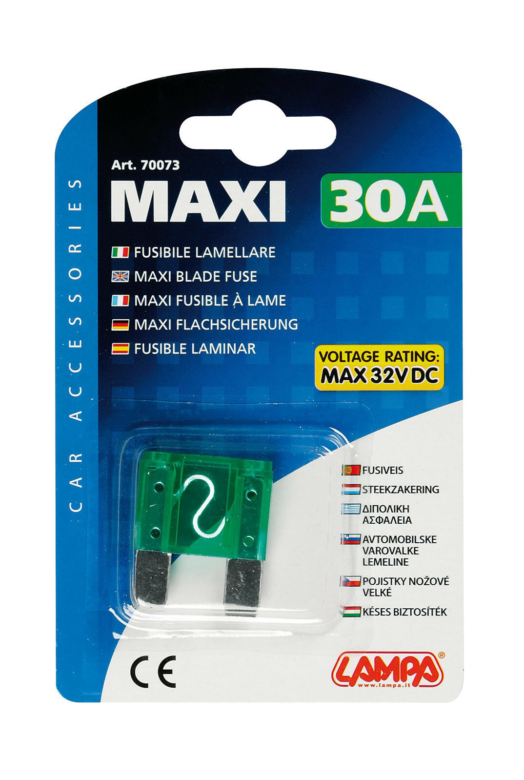 Maxi lapos biztosíték - 30A thumb
