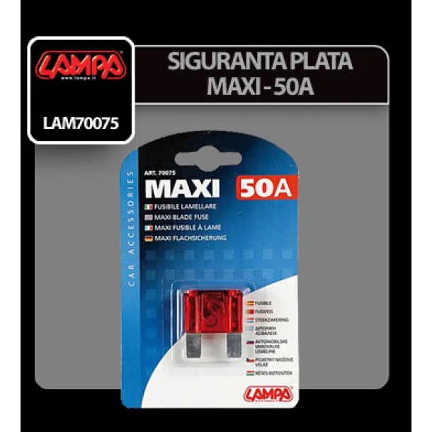 Maxi lapos biztosíték - 50A