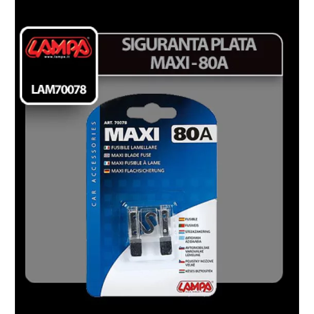 Maxi lapos biztosíték - 80A