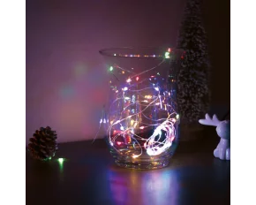 Karácsonyi LED fényfüzér - 5 m - 50 LED - multicolor - 3 x AA