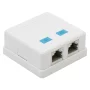 Double wall socket - 8P8C FTP Cat.5