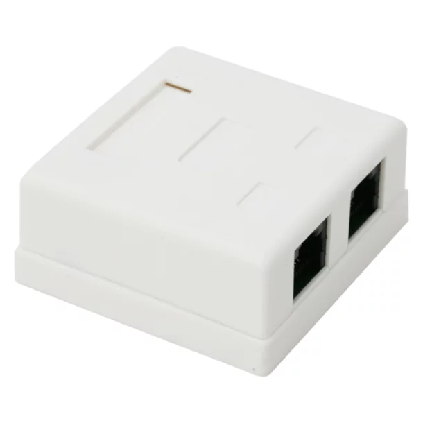 Double wall socket - 8P8C UTP Cat.5