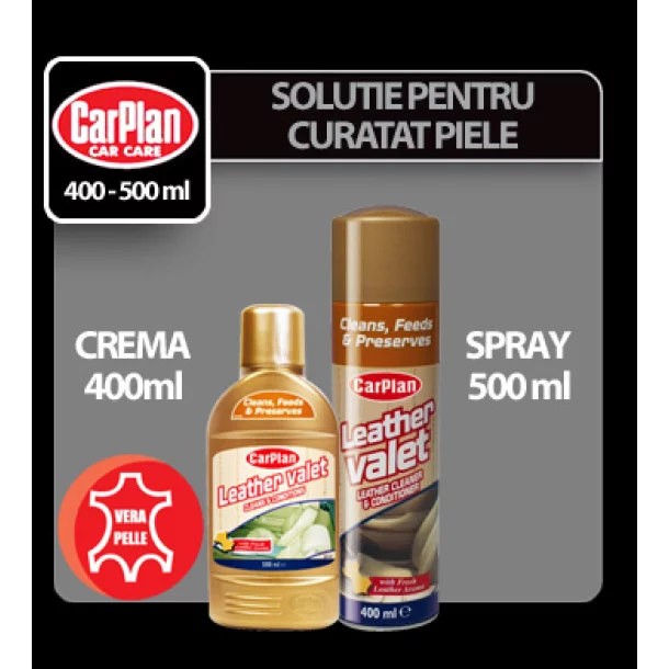 Solutie pentru curatat piele Carplan - crema 400ml