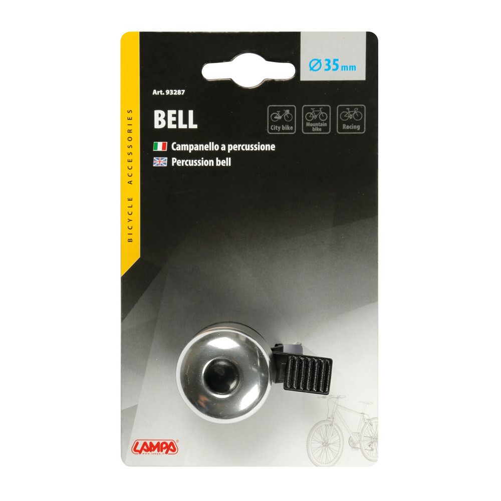 Aluminium percussion bell - Chrome thumb