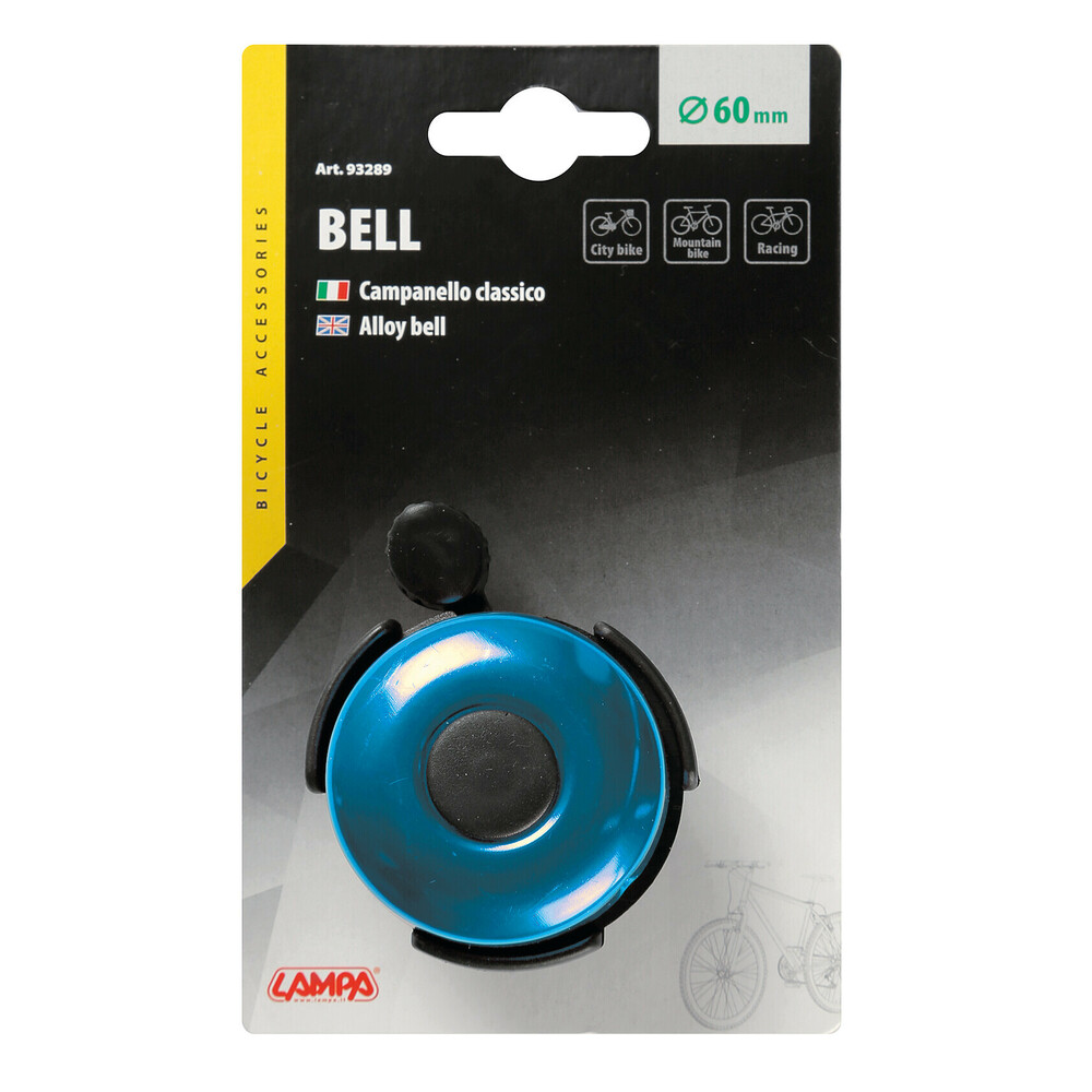 Aluminium traditional bell - Blue thumb
