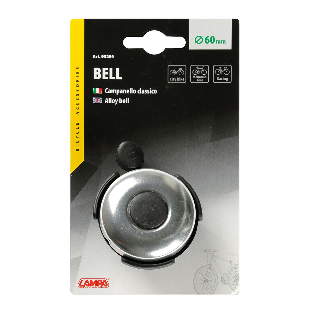 Aluminium traditional bell - Chrome thumb