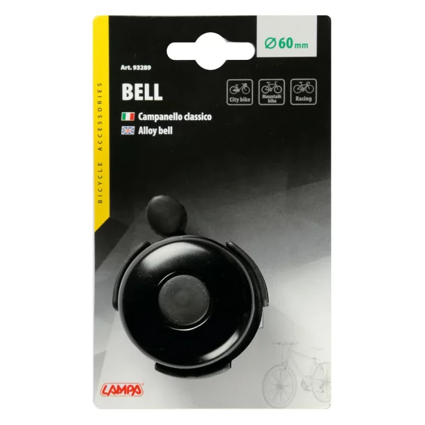Aluminium traditional bell - Black