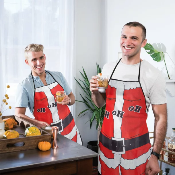 Kitchen apron - xmas - man