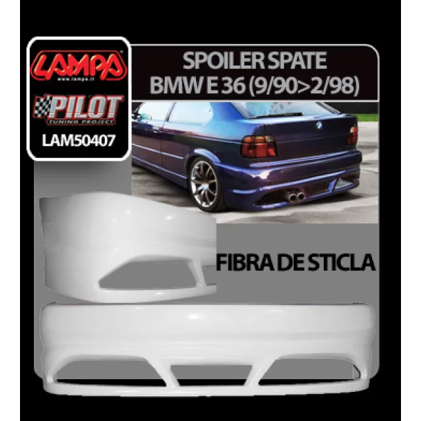 BMW E36 Compact (9/90-2/98) hátsó lökhárító