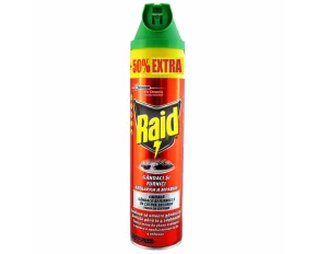 Raid csótány és hangyairtó spray, 600ml +50% EXTRA
