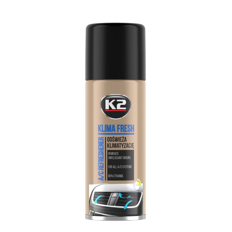 Spray pentru curatat si dezinfectat sistemul de aer conditionat, K2 KLIMA FRESH, 150ml, Lamaie thumb