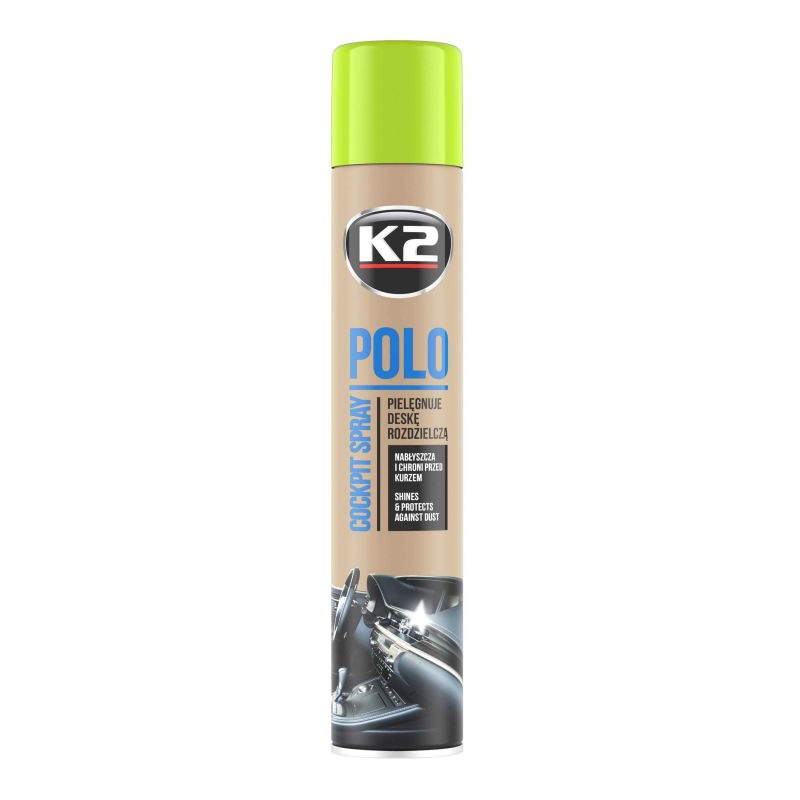 K2 Polo szilikon műszerfal spray 750ml - Zöld alma thumb