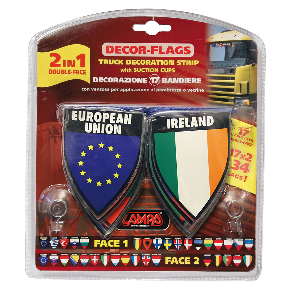 Truck decoration strip - 2x17 flags (double face) thumb