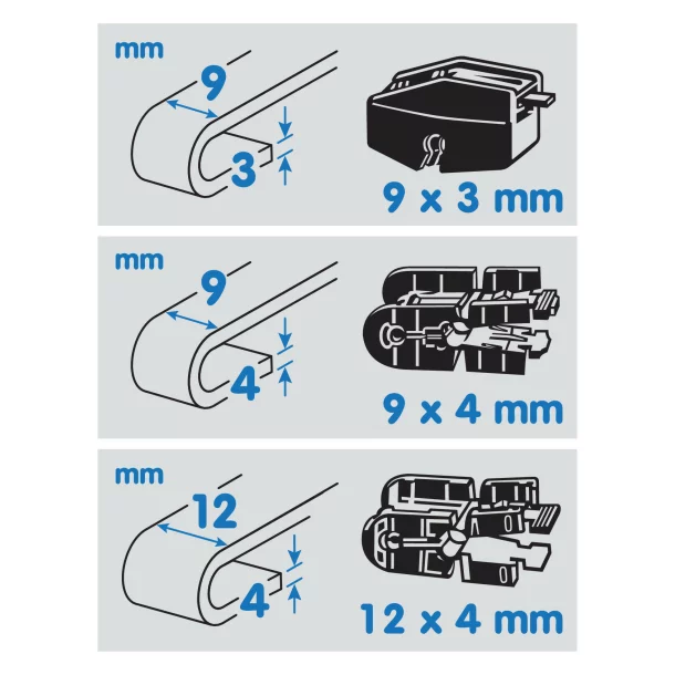 Optimax, truck line wiper blade 1pcs - 55cm (22&quot;)